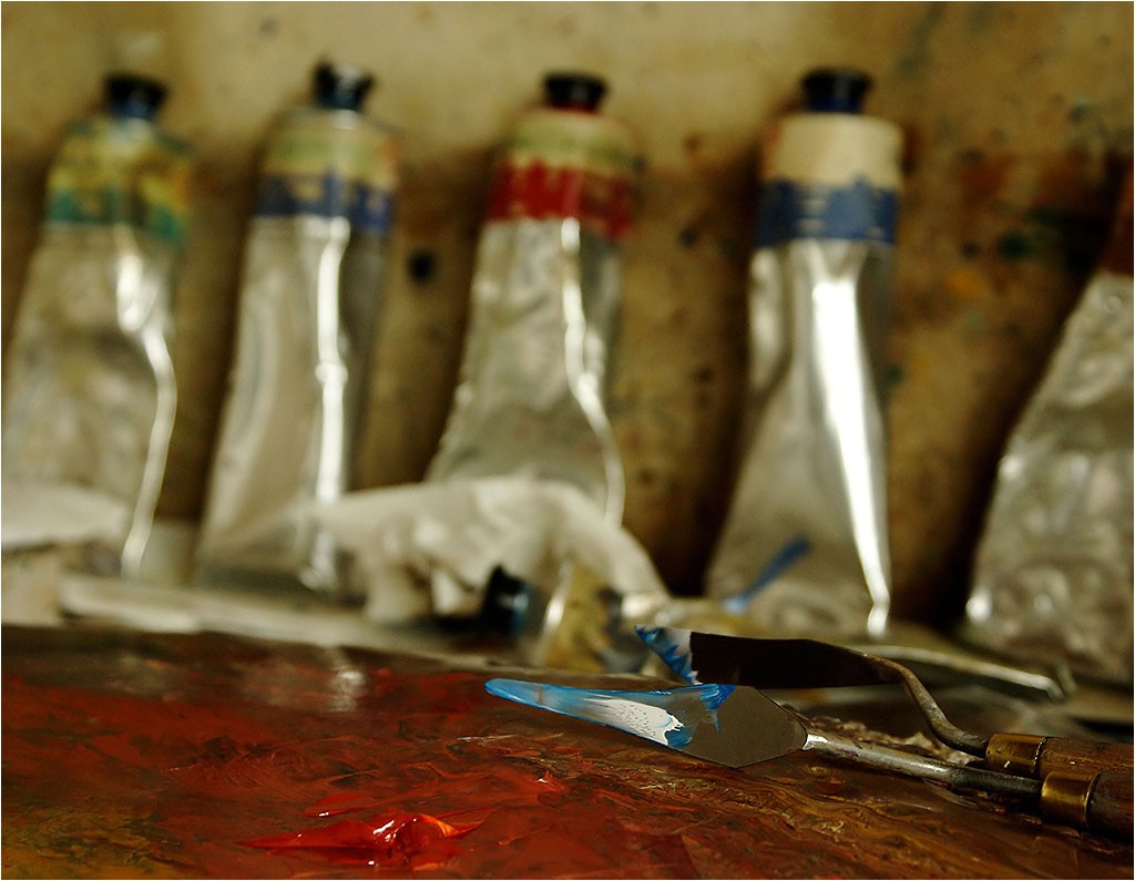 Atelier de l'artiste peintre Frédéric Faye