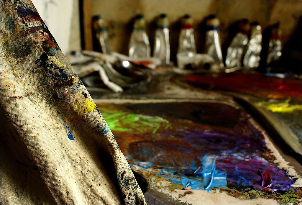 Atelier de l'artiste peintre Frédéric Faye