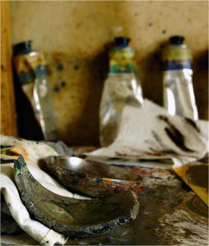 Atelier de l'artiste peintre Frédéric Faye