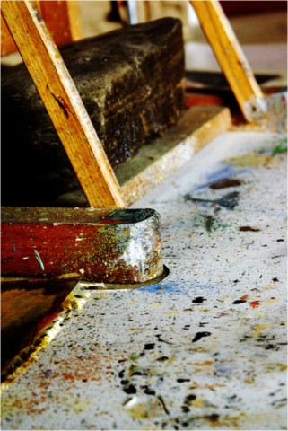 Atelier de l'artiste peintre Frédéric Faye