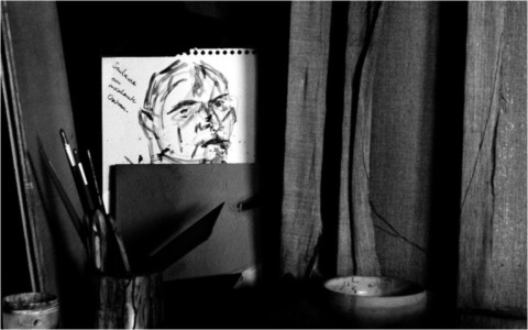 Atelier de l'artiste peintre Frédéric Faye
