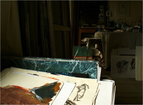 Atelier de l'artiste peintre Frédéric Faye