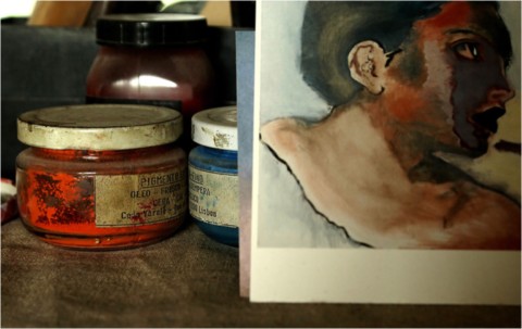 Atelier de l'artiste peintre Frédéric Faye