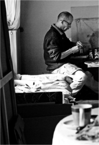 Atelier de l'artiste peintre Frédéric Faye