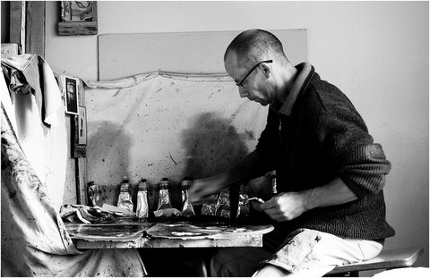 Atelier de l'artiste peintre Frédéric Faye