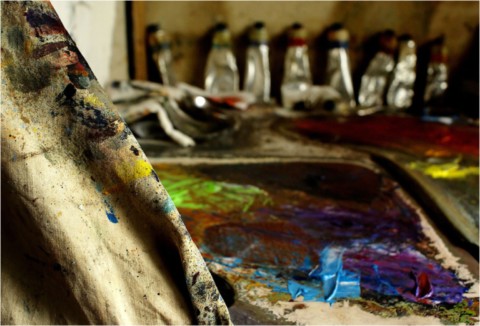 Atelier de l'artiste peintre Frédéric Faye