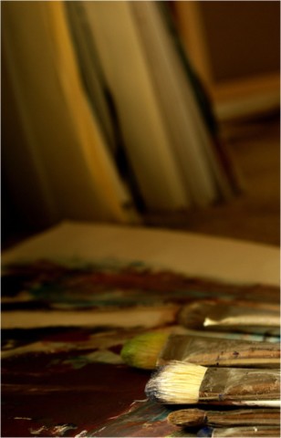 Atelier de l'artiste peintre Frédéric Faye