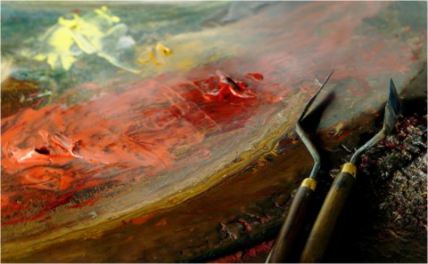 Atelier de l'artiste peintre Frédéric Faye