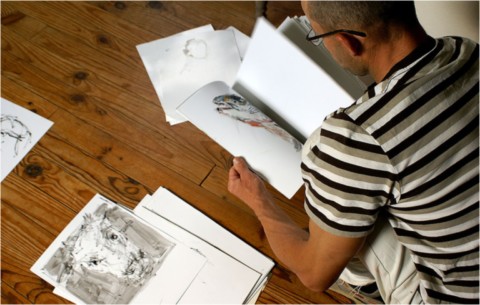 Atelier de l'artiste peintre Frédéric Faye